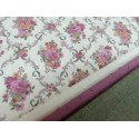 Combinación estampado flores rosa y verde