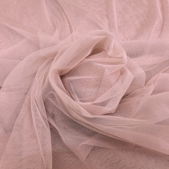 Tul Ilusión Rosa Nude - Tejidos Arabesco. Venta de telas y tejidos online.,  venta online de telas de tul rosa.