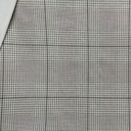 TELA DE FRANELA CON CUADRO EN GRIS