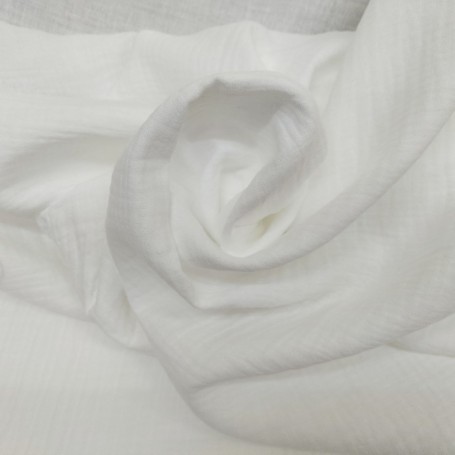 TELA DOBLE GASA MUSELINA BLANCA