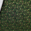 TELA NAVIDAD HOJAS ACEBO VERDE