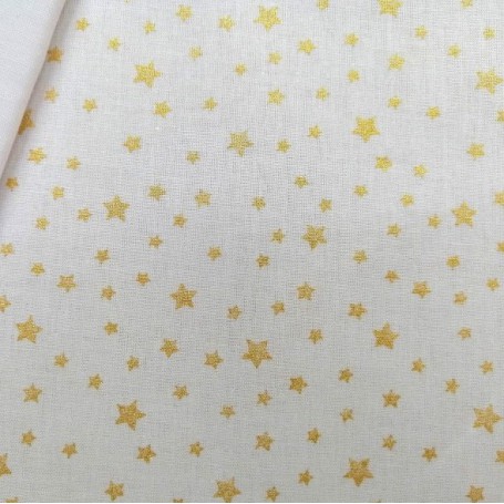 TELA ESTRELLAS DORADAS