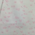 TELA DE PIQUE CANUTILLO BLANCO CON TRENES ROSAS