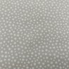 TELA DE ALGODÓN  TAUPE, ESTRELLA BLANCA