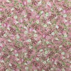 TELA ALGODON FLORES  FONDO ROSA