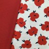 TELA ALGODON FLOR ROJA