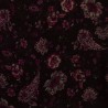 TELA DE GASA ESTAMPADA FONDO BURDEOS