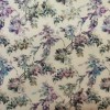 Villela estampada flores fondo beige
