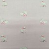 Tela de  algodón  patitos y conejos, fondo rosa