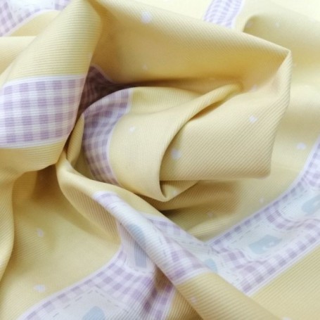  Canutillo amarillo con raya en malva