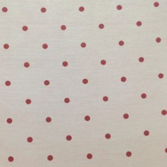 Franela topos burdeos, fondo rosa pálido