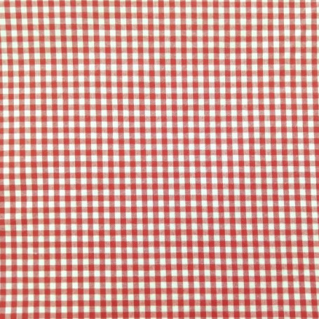 Cuadritos de vichy en rojo