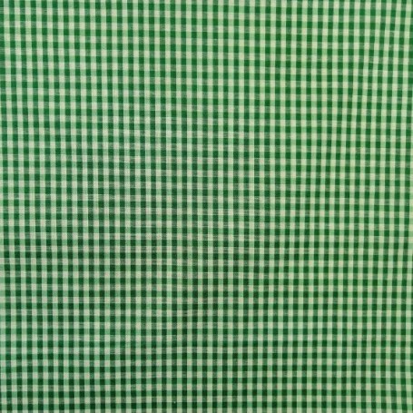 Cuadritos de vichy en verde