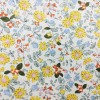 TELA ALGODON ESTAMPADO FLORECITAS  AMARILLO Y CELESTE
