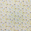 TELA ALGODON ESTAMPADO FLORECITAS  AMARILLO Y CELESTE