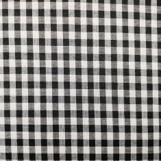 TELA CUADRITOS VICHY EN NEGRO