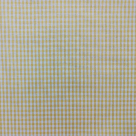 TELA CUADRITOS VICHY EN AMARILLO
