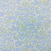 TELA ALGODON ESTAMPADO FLORECITAS  CELESTE Y PISTACHO
