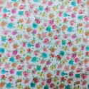 TELA ALGODON ESTAMPADO FLORECITAS  MULTICOLOR