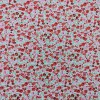 TELA ALGODON ESTAMPADO FLORECITAS  ROJAS