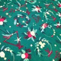 TELA NAVIDAD ESTAMPADO  VERDE