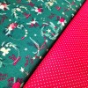 TELA NAVIDAD ESTAMPADO  VERDE