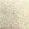 TELA ALGODON ESTAMPADO FLORECITAS  ROSA Y PISTACHO