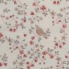 TELA VIYELA FLORES Y PAJAROS ROSADO