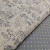 TELA VIYELA VIYELA TOILE DE JOUY EN AZUL