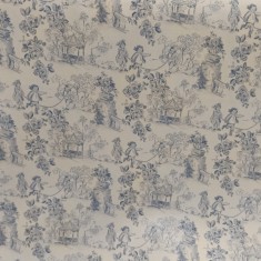 TELA VIYELA VIYELA TOILE DE JOUY EN AZUL