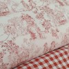 TELA VIYELA VIYELA TOILE DE JOUY EN ROJO INGLES