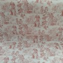 TELA VIYELA VIYELA TOILE DE JOUY EN ROJO INGLES